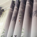 Pastoral Printed Blackout Curtains Window Blinds Curtains Living Room Decor