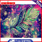 Oil Paint By Numbers Picture DIY Painting Colorful Feathers Acrylic Paint Decor