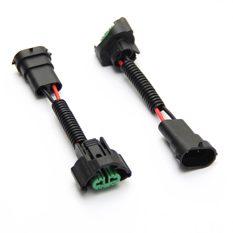 2pcs H11 H9 H8 Extension Wiring Harness Sockets Wires for Halogen Headlight 20cm