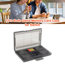 12+2 Slots Game Memory Card Case Holder Fit for Nintendo Switch Box (Black)