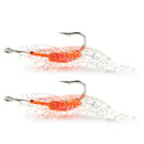 2pcs 6cm 3g Simulation Shrimp Lure Fishing Baits w/ Hook Crankbait (Blue)