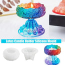DIY Epoxy Mirror Creative Leaf Candle Holder Storage Base Mold Decor~