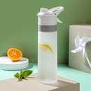 650ML Spray Water Bottle with Handle Plastic PC Frosted Space Cup (White) Newly