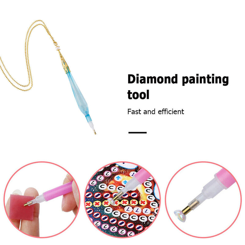 5D DIY Diamond Painting Tool Point Drill Pen Cross Stitch Craft Kits Accessories