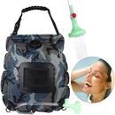 Outdoor Camping Water Storage Bag 20L Solar Shower Bath Bags (Camouflage)