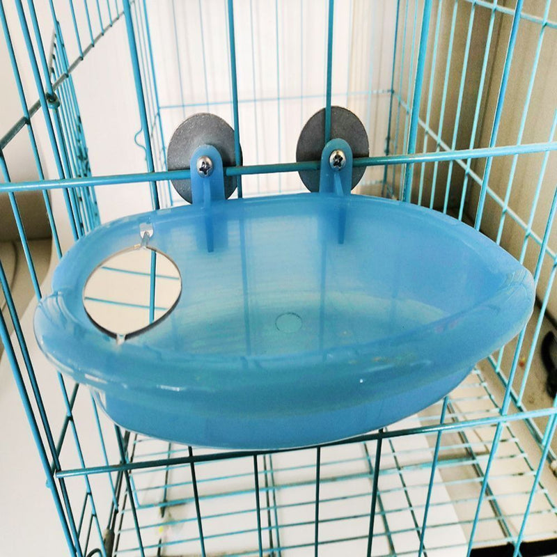 With Mirror Home Hamper Bath Basin Parrot Bathtub Bird Cage Pet Supplies