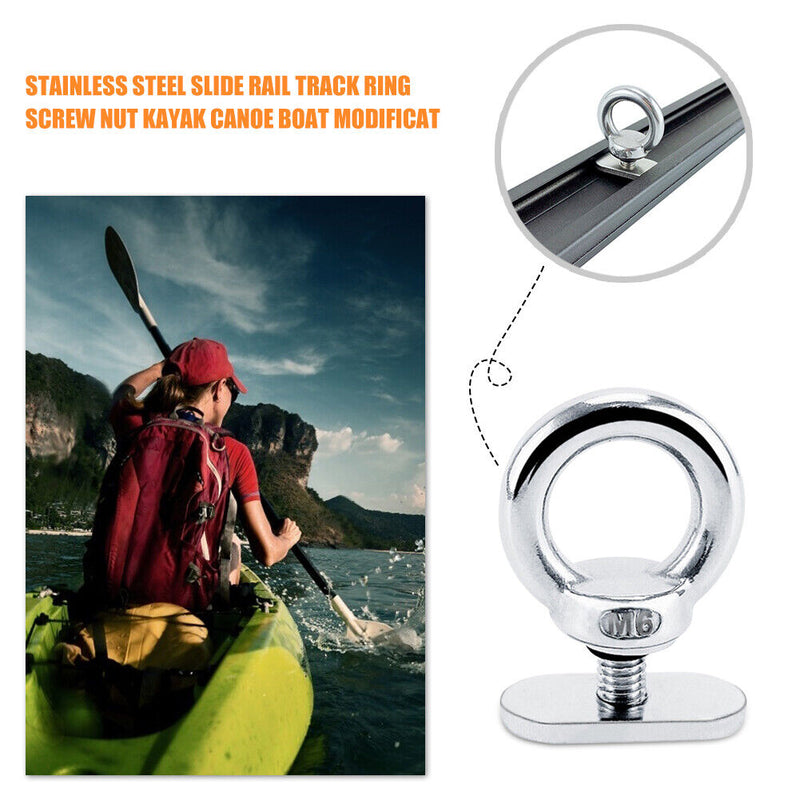 Kayak Rail Track Screws Boat Canoe Accessories Boats Rails Track Nuts Hardw