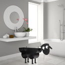 Sheep Dog Shape Toilet Paper Rack Free Standing Bathroom Tissue Holder (A)