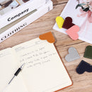 Heart Page Corner 8 Pieces Leather Book Marker Leather Reading Heart Bookmark