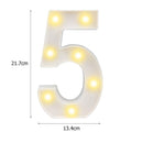 Digital Number LED Symbol Sign Night Light for Wedding Party Birthday (5) Newly