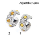 Jewelry Adjustable Open Hip Hop Wedding Daisy Rings Flower Ring Rings For Women