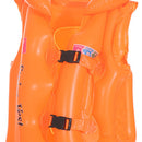Kids Inflatable Swimsuit Life Jacket Floating Buoy Swimming Vest (Orange L)