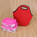 Neoprene Lunch Tote Bag Insulated Waterproof Lunch Box Container (Red)