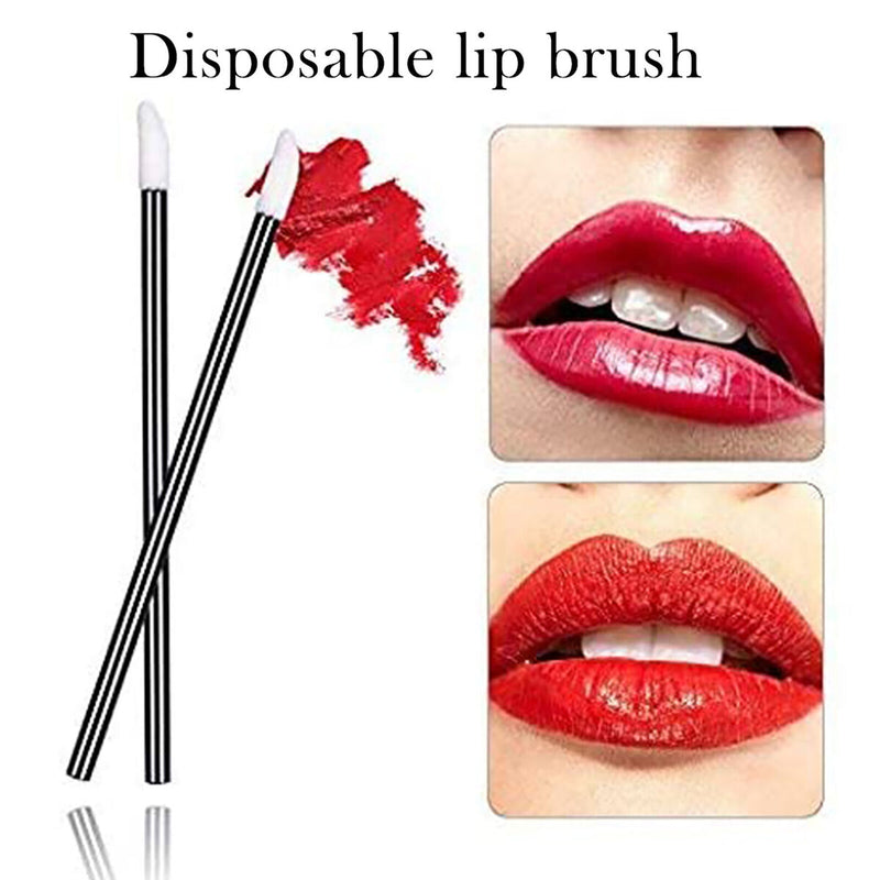300pcs Disposable Makeup Brush Lip Applicators Mascara Wands Eyeliner Brushes
