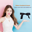 Bow Headband Hair Rope Elegant Women Korean Ribbon Hairpin Girl Ponytail Holder