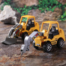 6X Kids Mini Car Toys Lot Vehicle Sets Educational Toys Engineering vehicle
