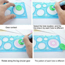 Flower Ruler Children Painting Student Hollow Ruler Y0M3 Set N3C5