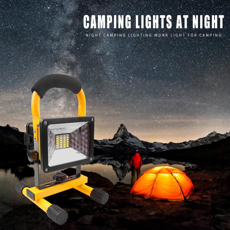 LED Light Waterproof Rechargeable Flood Work Lamp Kit for Outdoor Car Repair