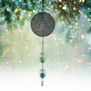 Rotating Wind Chime Novelty Sculpture Wind Chime with Spiral Tail Ball (B) Newly