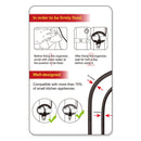 USB Charging Cable Data Line Winder Cables Organizer Ties Clips Wire Management