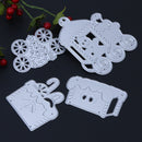 Snowvirtuos Christmas Train Group DIY Metal Stencil Scrapbook Embroidery Snow