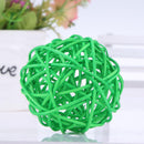 5pcs DIY ?Cute Round Rattan Ball Wicker Ornament Wedding ?Party Decor(Green