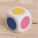 For TRPG DND Iidescent 16mm Glitter Dice Set Dices Six Sided Game Accessory