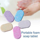 Color portable foam soap flakes For outdoor travel CA T8V7