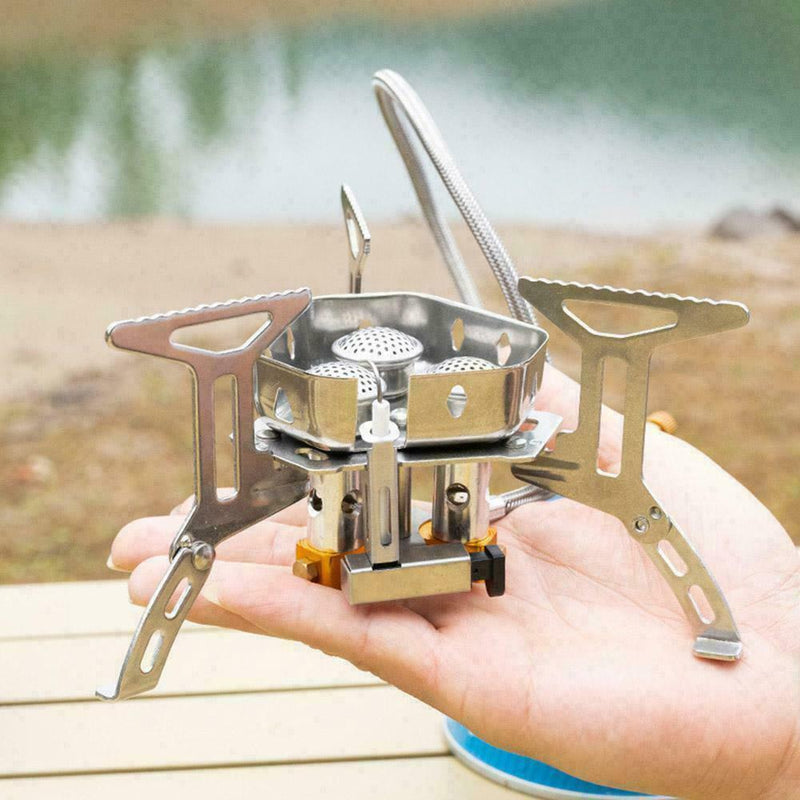 Outdoor Camping Gas Stove Burner High Power Portable N6I3 Ultralight Tool K2Y2