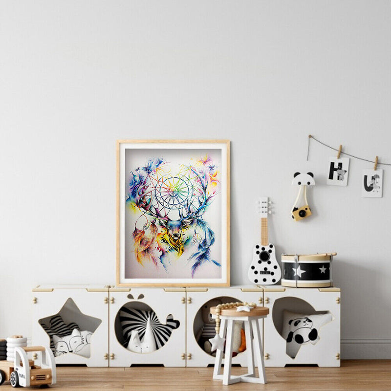 5D DIY Part Special Shaped Drill Diamond Painting Deer dreamcatcher
