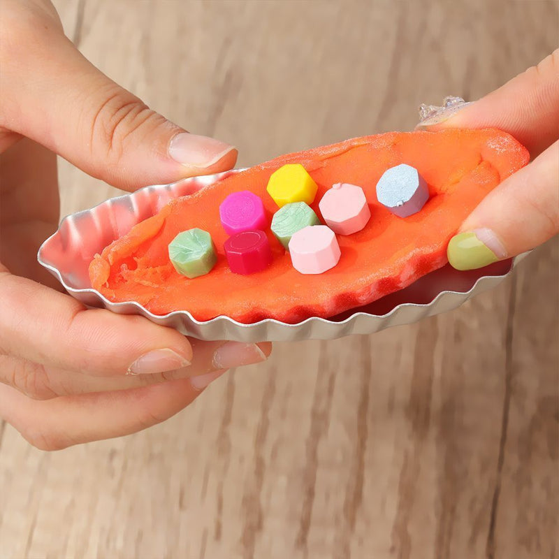 DIY Pastry Tool Aluminum Egg Tart Molds Pudding Holder Boat Shape Baking Mould