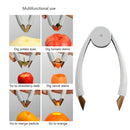Pineapple Eye Peeler Steel Seed Remover Clip Corer Kitchen Gadget (Grey)