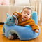 Creative Cartoon Baby Sofa Cover Learn to Sit Seat Feeding Chair Case (D) Newly
