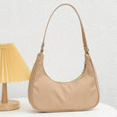 Fashion Women Pure Color Underarm Hobos Bags Top-handle Handbag (Camel)