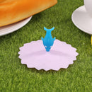 Silicone Heat-resistant Dust-proof Sealed Cup Lid Food Wrap Cover (Dolphin)