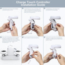 Magnetic Charging Dock Station for Quest 2 Handle Controller Charger Stand Newly