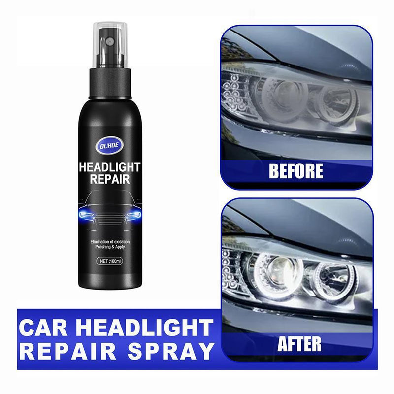 Headlight Maintenance Liquid Headlamp Polishing Agent Fluid Spray (100ml)