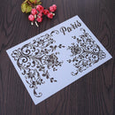 21x30cm DIY Craft Stencil Album Decor Cake Cookie Flower Spraying Die Card