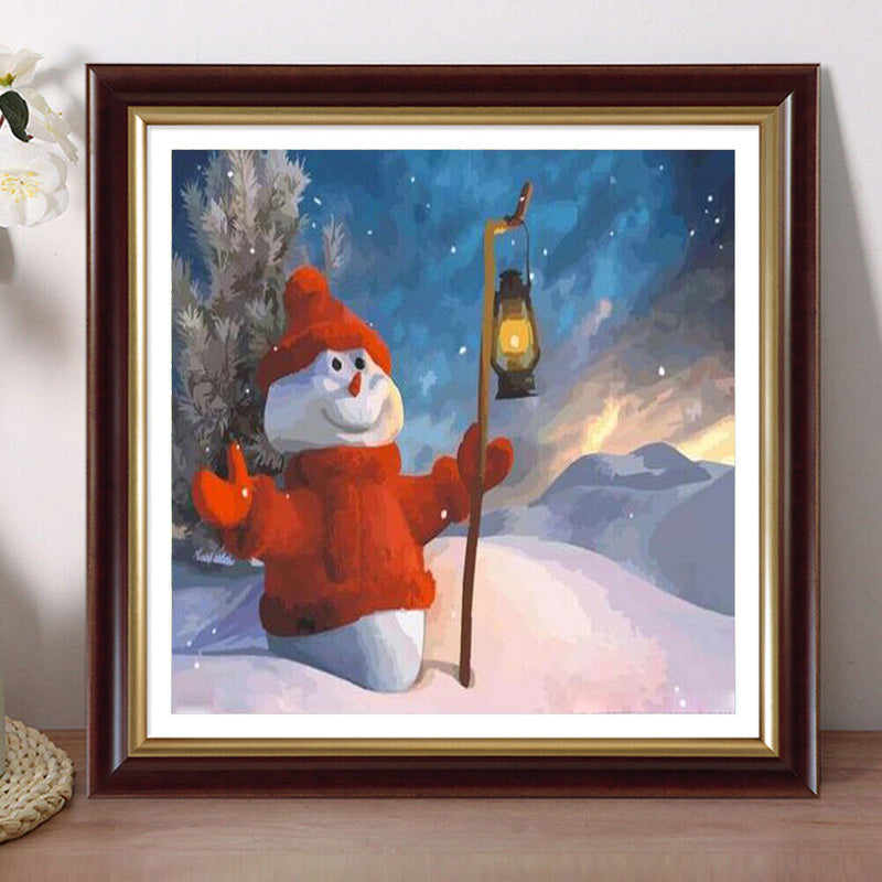5D DIY Diamond Painting Full Round Diamond Snowman w726