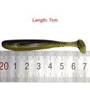 10pcs 7cm 2g Worm Fishing Lures Artificial Crankbait Swimbait Soft Baits