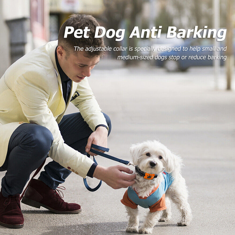 USB Pet Anti Barking Device Adjustable Ultrasonic Dogs Training Barkproof Col