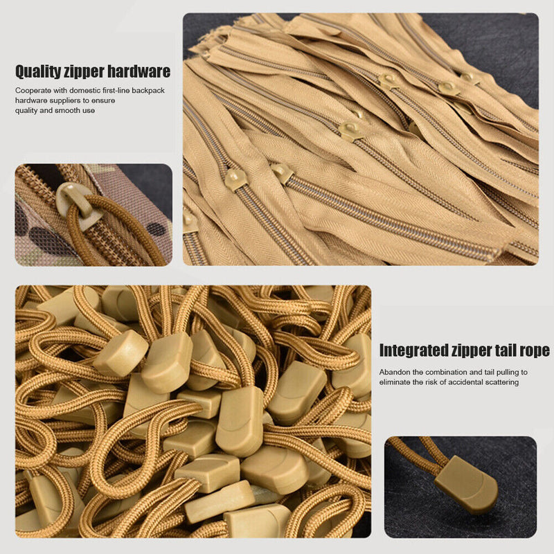 Outdoor Travel Camping EDC Tool Storage Bag First Aid Kits Pouch (Khaki) Newly