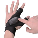 Outdoor Fishing Fingerless Gloves LED Flashlight Camping Hiking Cycling Gloves