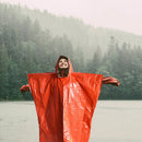 Outdoor Raincoat Disposable Dual Color Thermal First Aid Survival Raincoat Newly