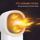 Space Heater Indoor Electric Fast Heating Small Ceramic Heater (White) Newly