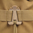 Molle Backpack Tool Elastic Rope Webbing Buckle Outdoor Kits (Light Brown) Newly