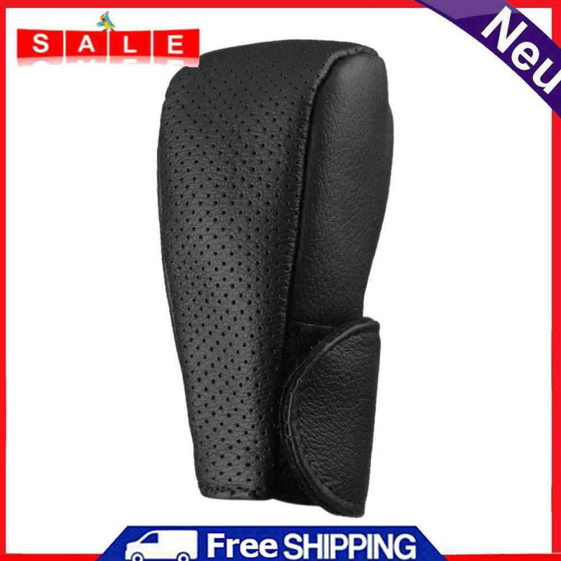 Black faux leather car/Manual Gear Shift button cover