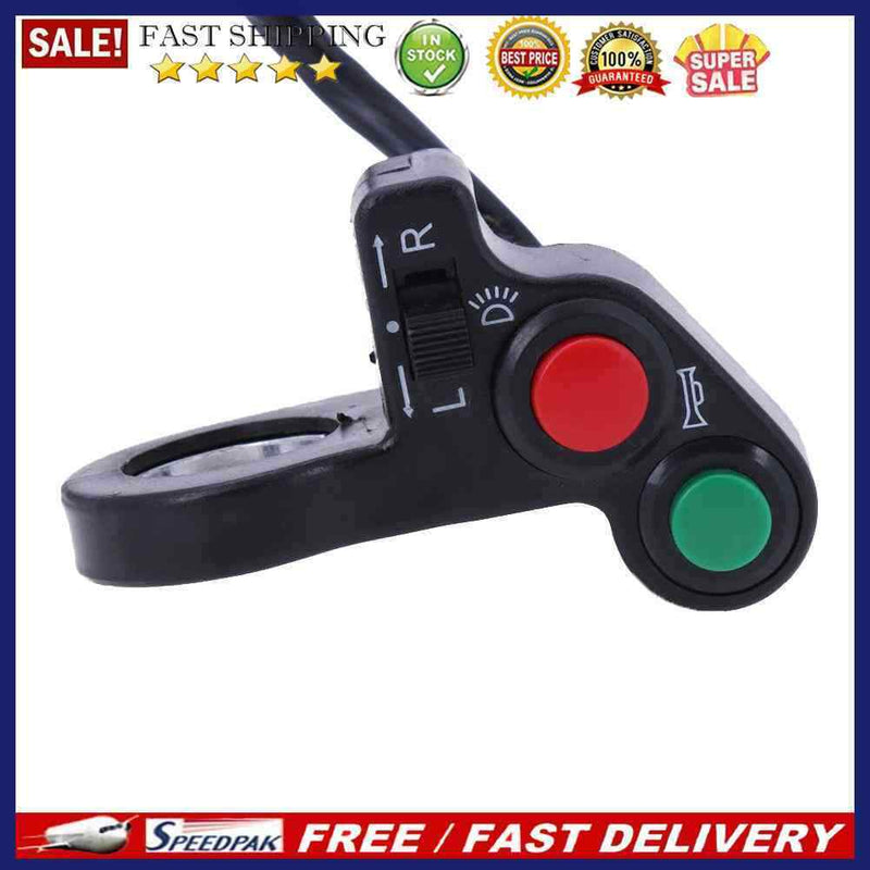 7/8inch Motorcycle ATV Bike Handlebar Horn Turn Signal On/Off Light Switch