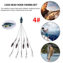 5-Arm Fishing Lure Alabama Rig Head Set Bass Swimming Bait Minnow Fishing Tac