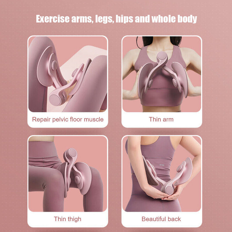 Pelvic Floor Muscle Training Yoga Leg Hip Lifter Buttocks Exerciser (Pink) Newly